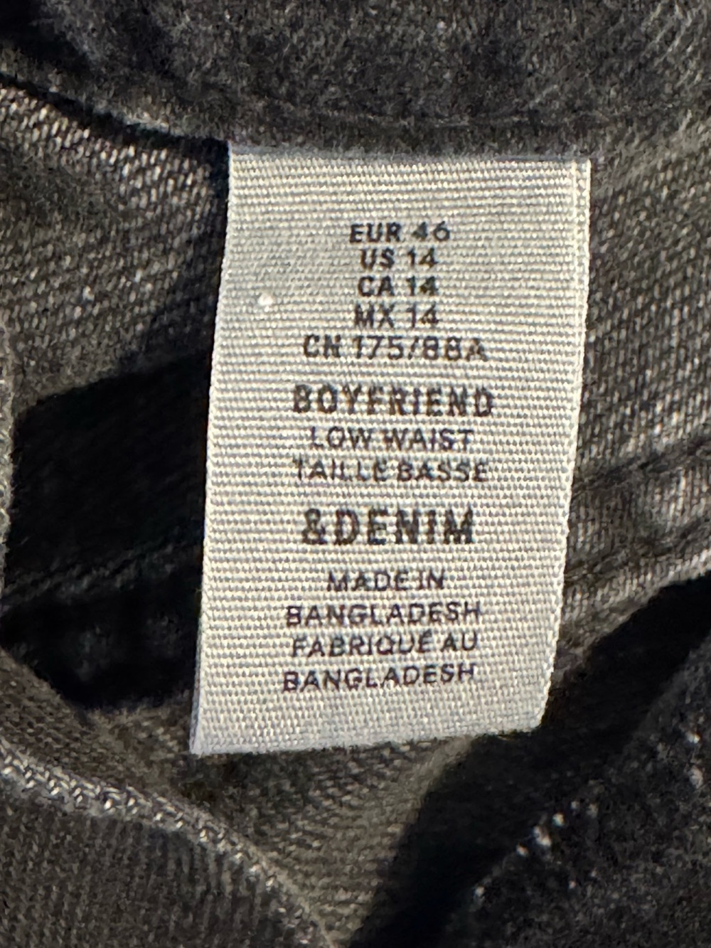 & Denim Black Button Fly Jeans - Picture 7 of 8